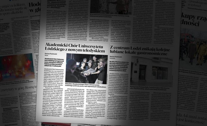the article in Dziennik Łódzki