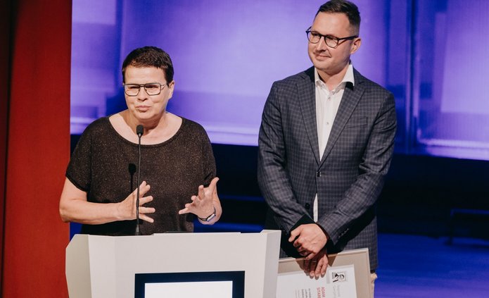 Dr Adam Sitarek and Dr Ewa Wiatr 